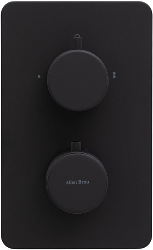 Allen Brau Смеситель для ванны Priority 5.31213-31 (с внутренней частью, 2 выхода) черный матовый – картинка-3